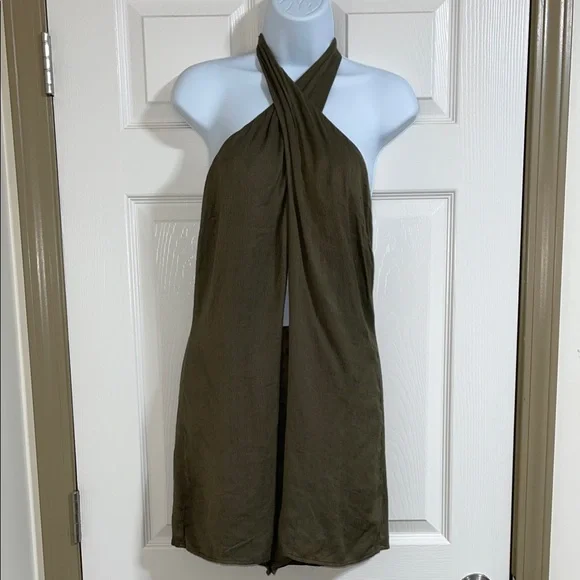 Olive Halter Romper - Picture 1 of 9